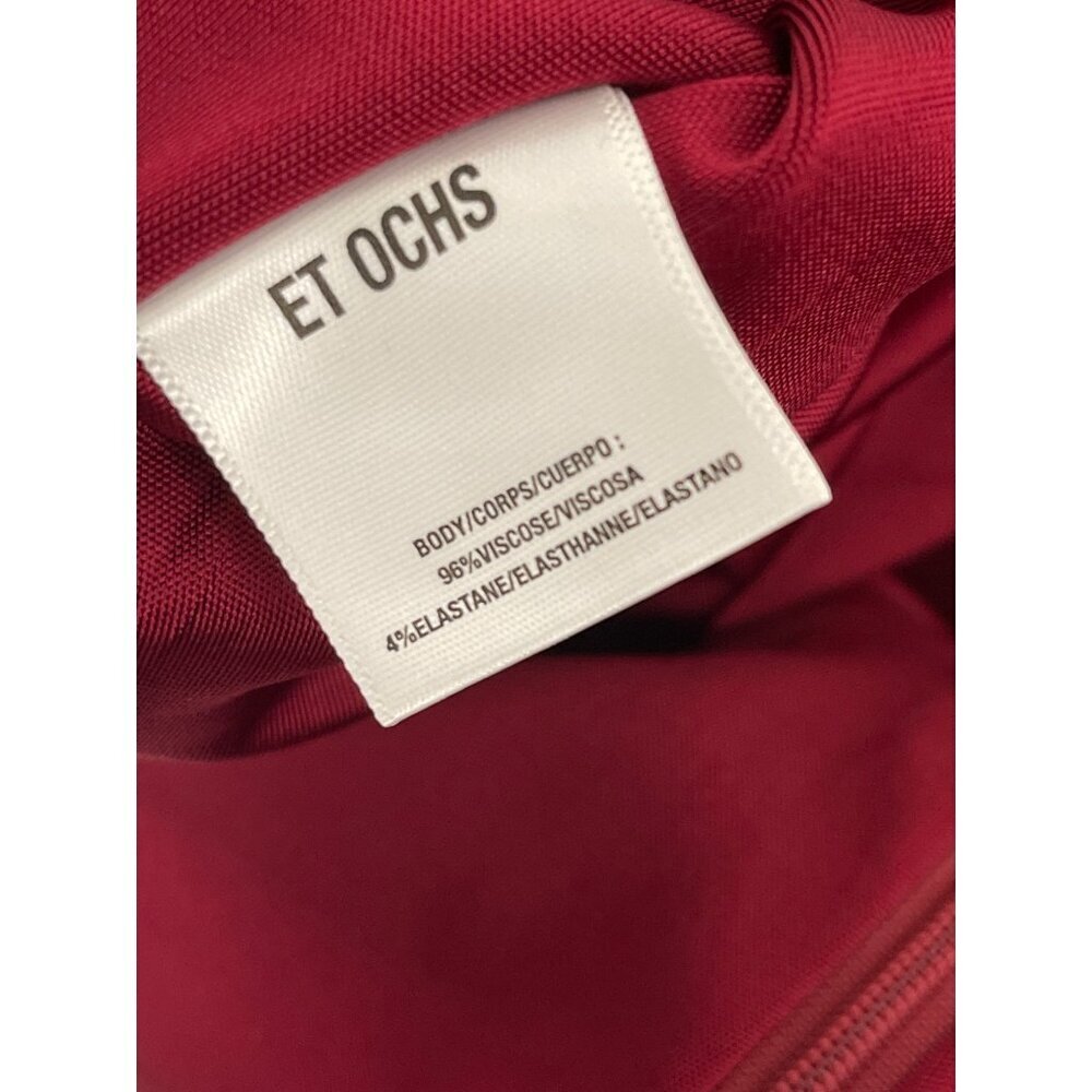 Cushnie Et Ochs $1495 Everly Off Shoulder Slinky Cutout Midi Dress Red Sz 8 NWT - Picture 10 of 10